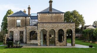 The Old Rectory bespoke glazing floods light into the new extension